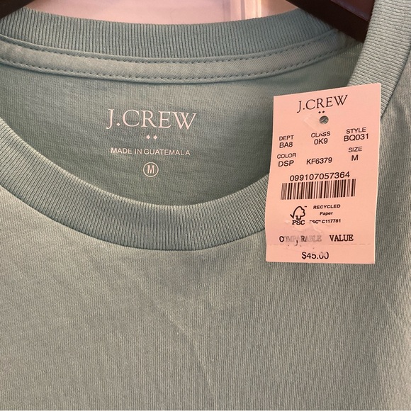 J. Crew Factory Big Wave Graphic Tee - NWT - Medium - Deep Spearmint - Picture 5 of 8